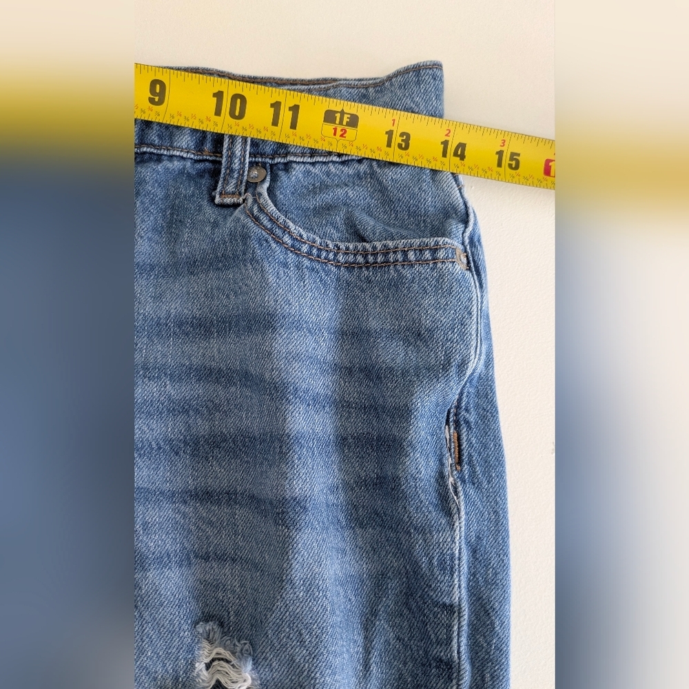 Aeropostale Jeans Women’s Size 2 Mom Jean Distressed Blue Denim - Picture 11 of 15